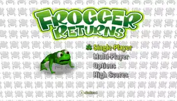 Frogger Returns (USA) screen shot title